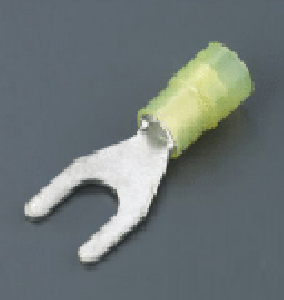 Nylon-Insulated Spade Terminal (Double Copper Sleeve)