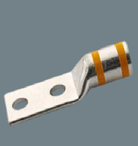 Copper Compression Lugs - Two Hole Short Barrel
