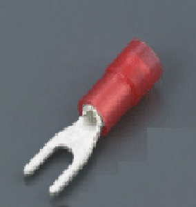 Nylon-Insulated Spade Terminal (Double Copper Sleeve)